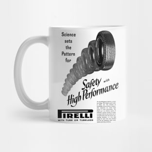 Vintage Pirelli tyre advert Mug